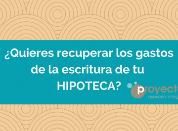 recuperar los gastos de la hipoteca