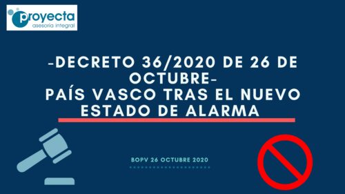 NUEVO ESTADO DE ALARMA PAIS VASCO